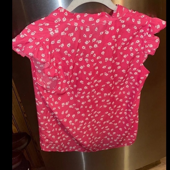 Pink Floral Women's Blouse - Picture 8 of 12